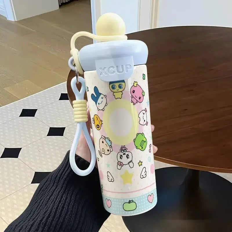 

New Tamagotchi Cuddly Stainless Steel Insulated Water Bottle Personalized Large Capacity Cup Student Friend Outdoor Daily Use
