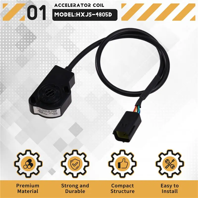 【Top Sale !!】Advanced HXJS-4805D Electric Pedal Accelerator Box, 0-4.6V Output, Supports 12-96V Input For Smooth Vehicle Control