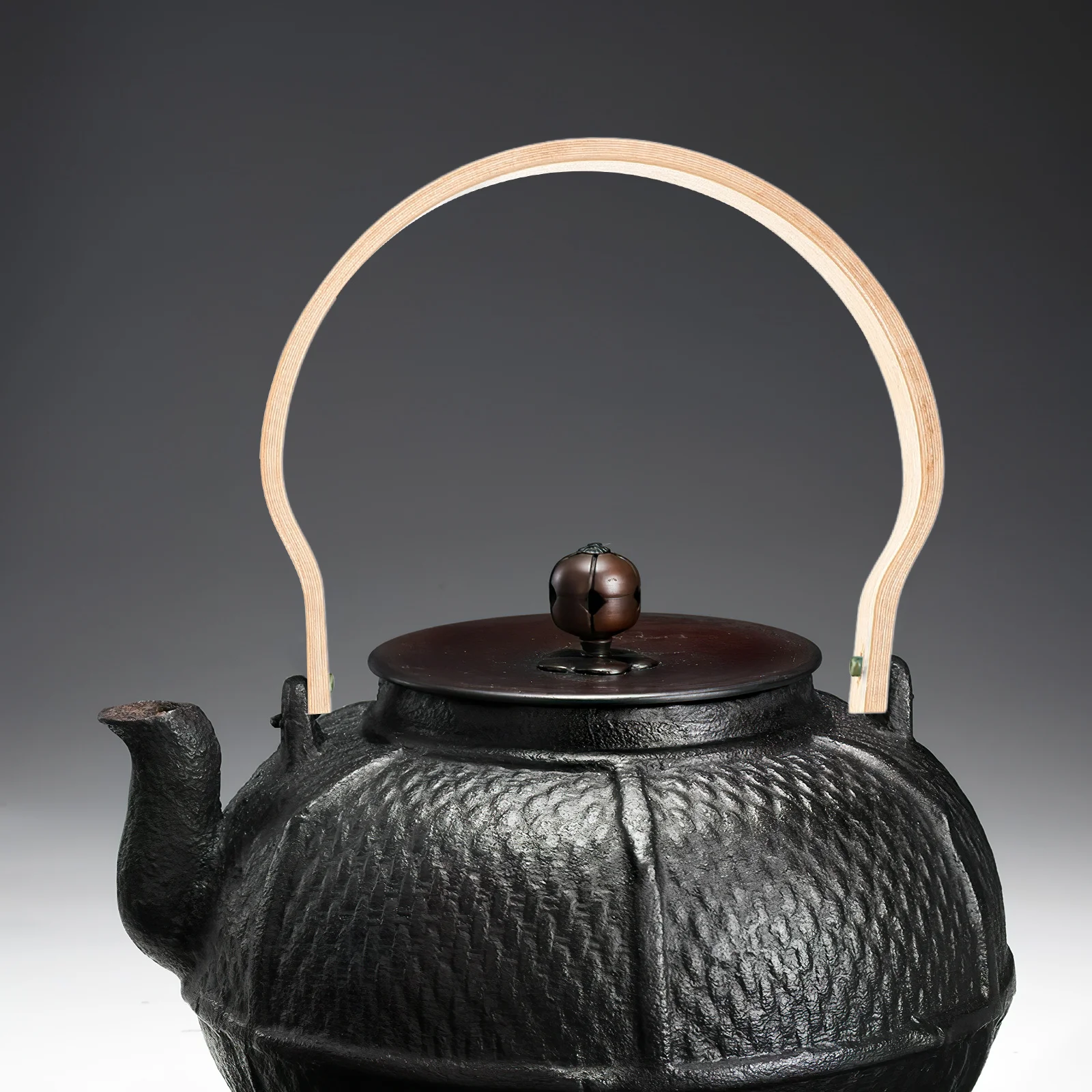 

Bamboo Teapot Handle Replacement Stylish Arched Design Kettle Grip Pot Handle Teapot Accessories Kettle Bamboo Grip