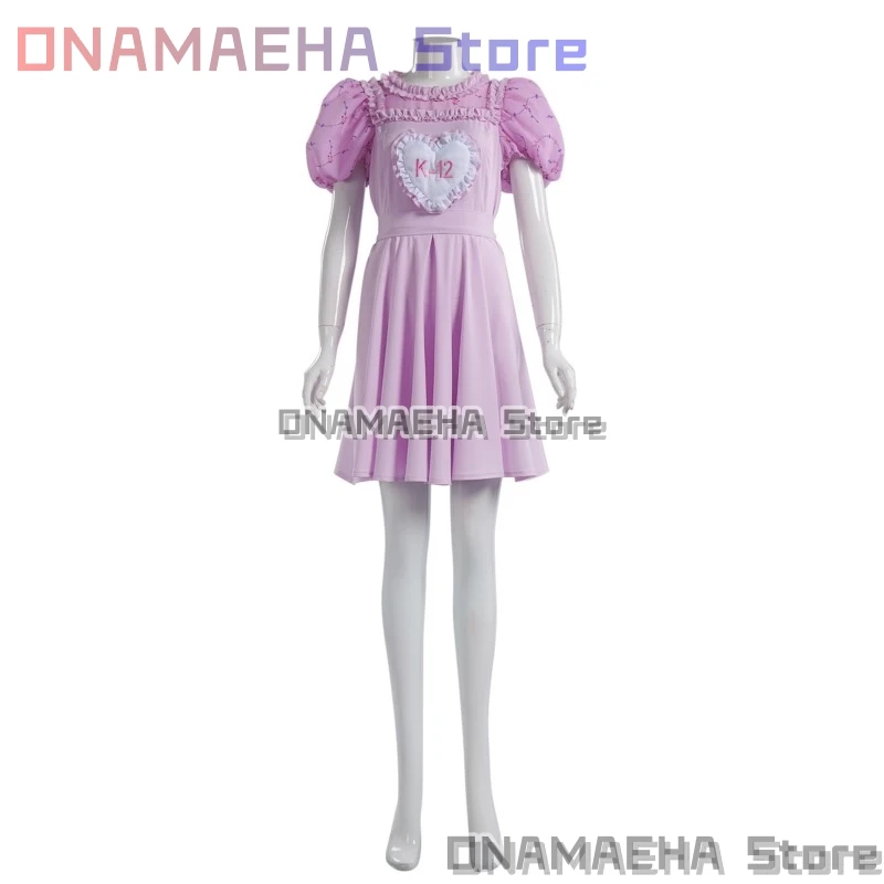 Women's K-12 Crybaby Angelita Cosplay K12 Uniform Pink Purple Dress Sweet Girl Melanie Martinez Halloween Costume Customized