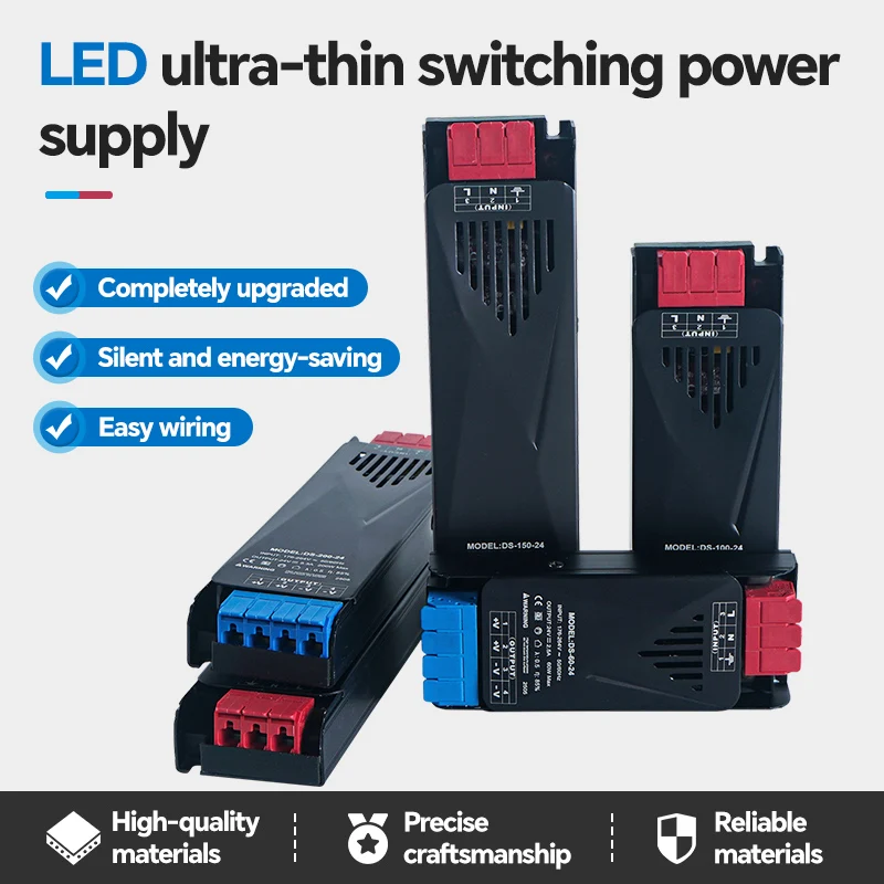 

Драйвер светодиодного трансформатора постоянного тока 24 В 60 Вт-400 Вт — адаптер импульсного источника питания AC176-264 В, бесшумные осветительные трансформаторы постоянного тока