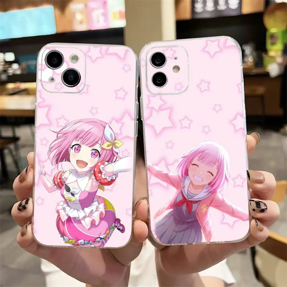 Otori Emu Cute Anime Girl  Phone Case For iPhone17,16,15,14,13,12,11 Plus,Pro Max Soft Transparent Cover
