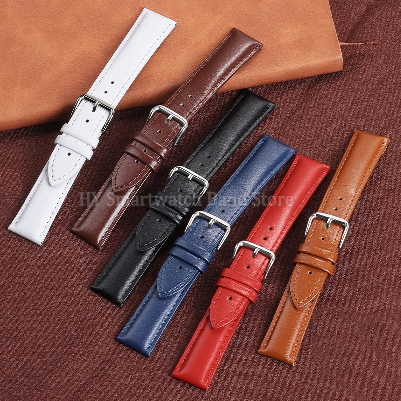 12 مللي متر 13 مللي متر 14 مللي متر 15 مللي متر 16/17/18 مللي متر 19/20/21/22/23/24 مللي متر الجلود حزام ساعة اليد مقاوم للماء لينة سوار مريح العالمي المعصم الفرقة