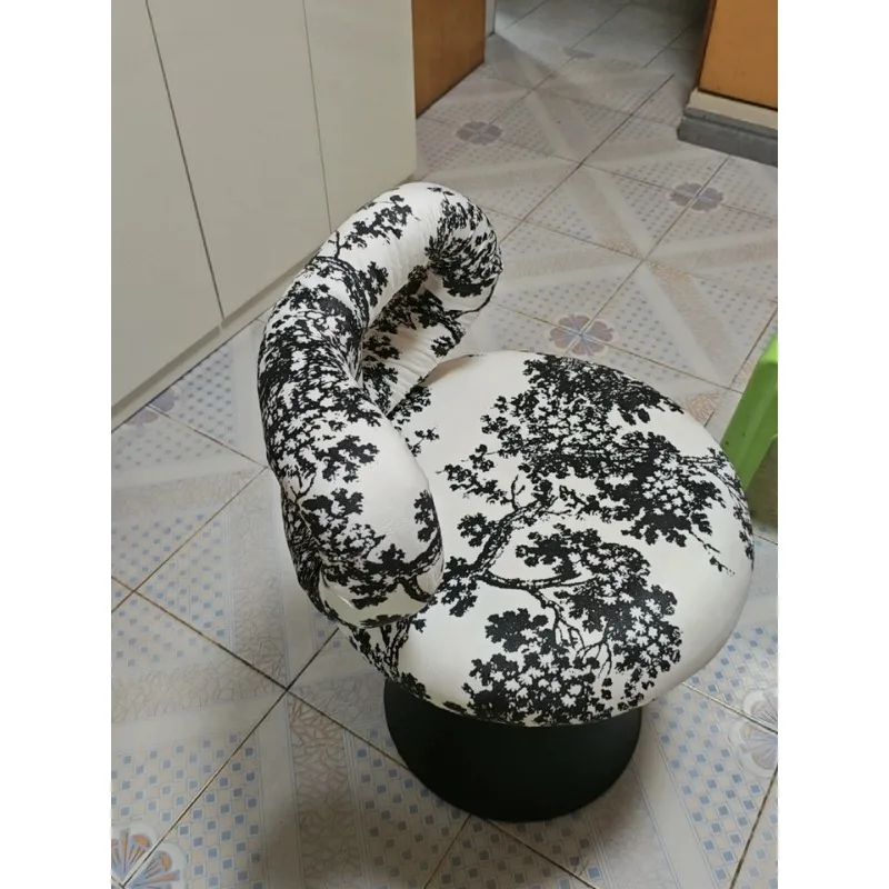 أنيقة خمر الغرور البراز تدوير المخملية بدوار ماكياج البراز مع Bowknot الرجعية براقة خلع الملابس مقعد ديكور غرفة نوم