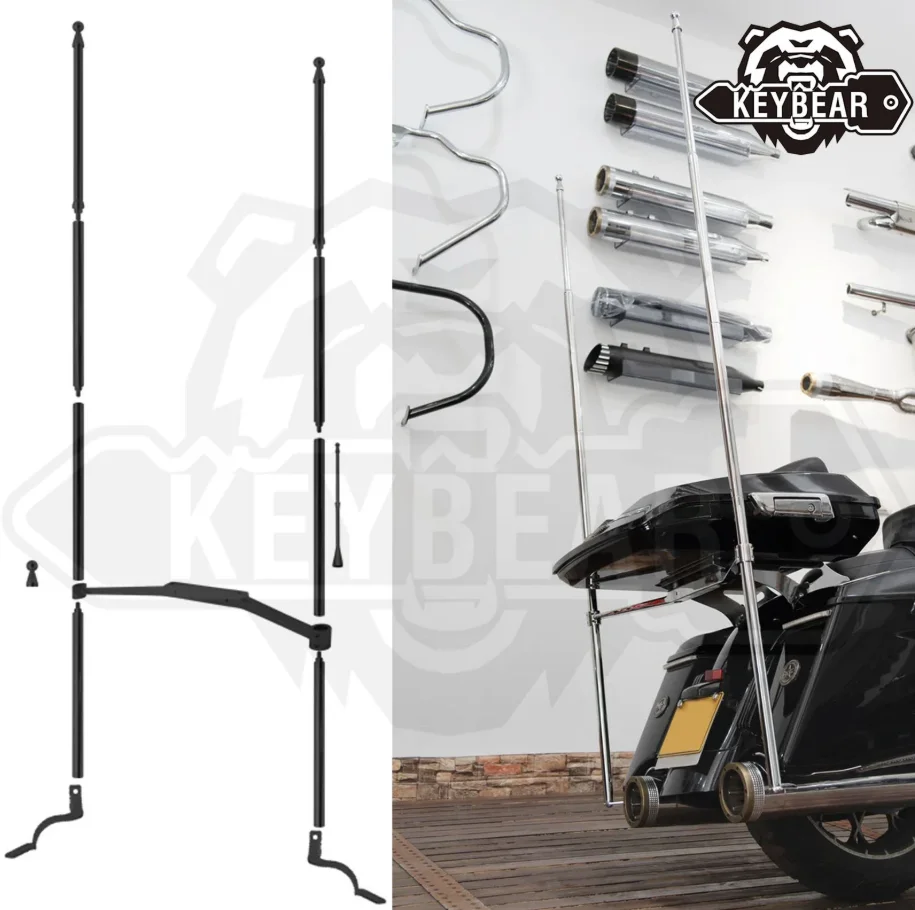 KEY BEARHarley  Modified Bilateral Flagpole for Road Glide 2006-2024