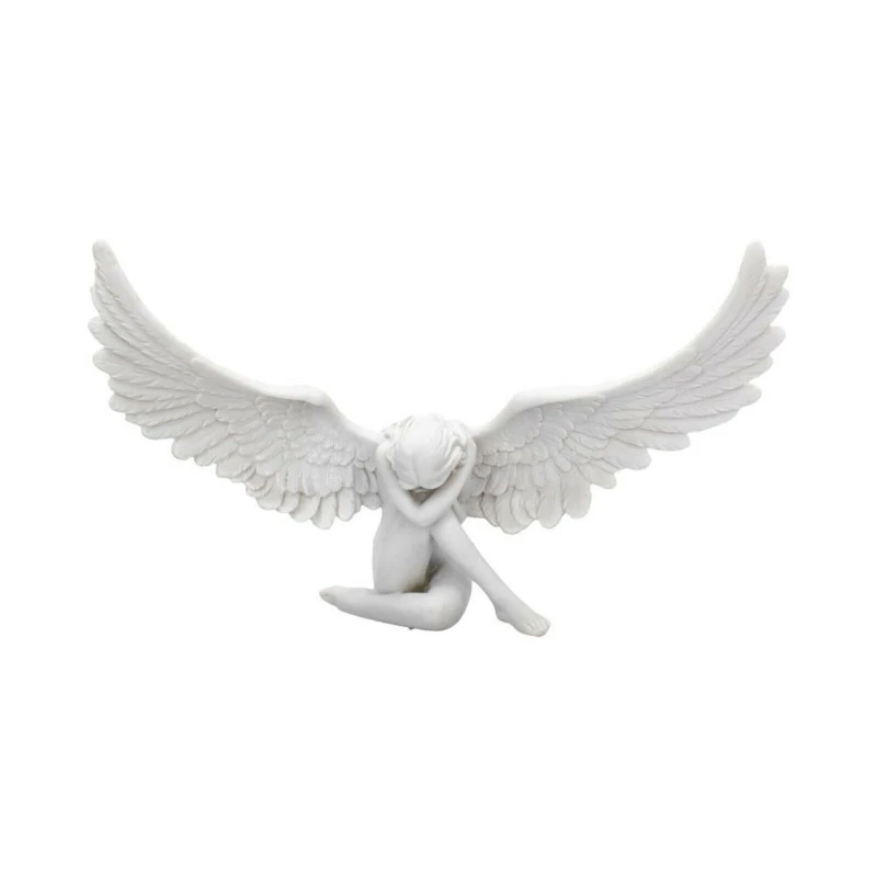 Sobbing Angel Garden Statue Angel Statues Resin Ornaments Angel Wing Miniature Figurines Home Decoration