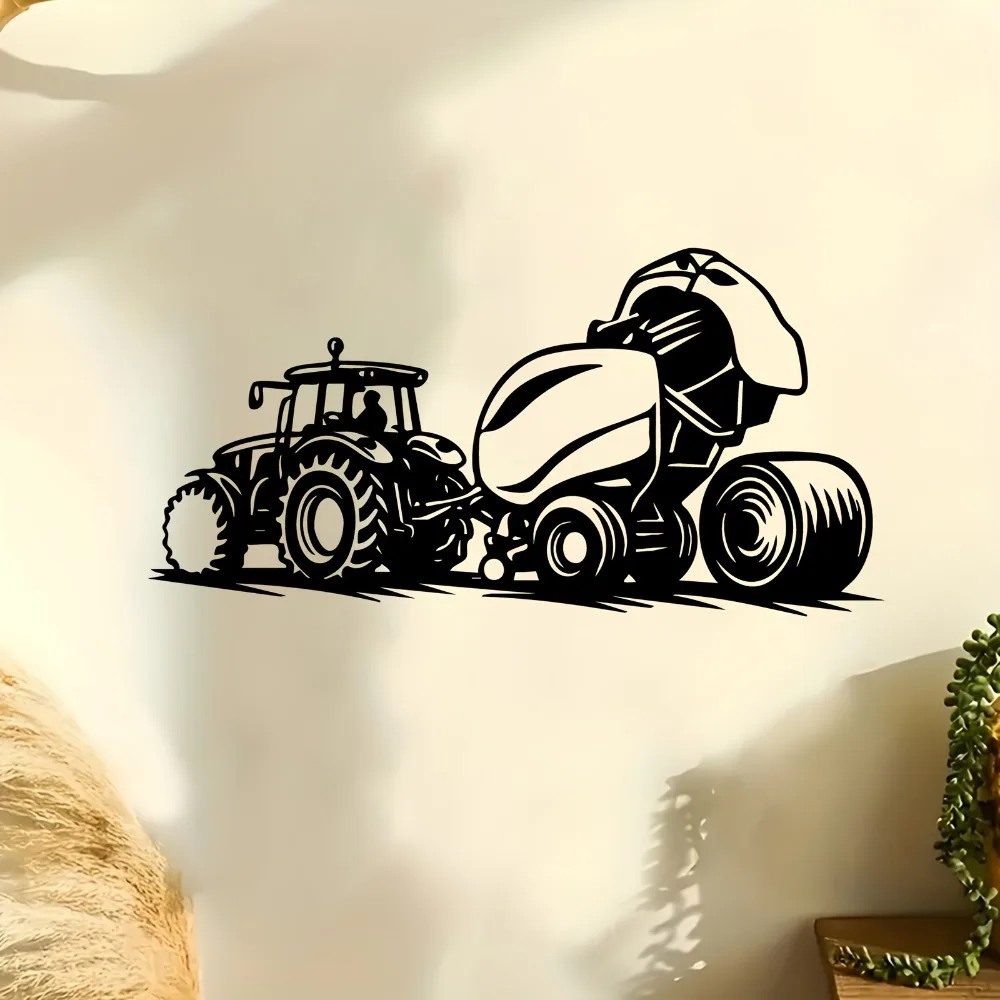 CIFbuy Metal Wall Art Rustic Tractor Sculpture Weather-Resistant Iron Farmhouse Decor for Barn & Garden