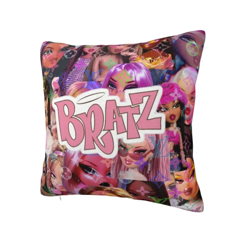 Bratz Doll Pillow Covers Home Decorative Nordic Tv Movie Cushions for Sofa Square Pillowcase