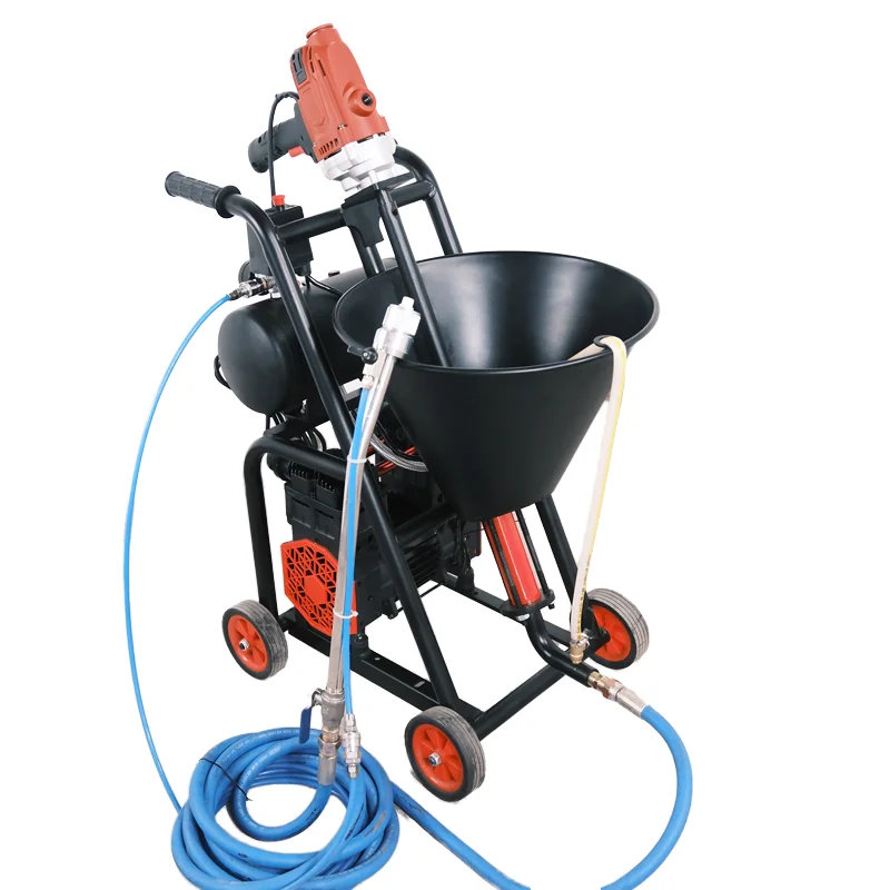 Industrial Waterproof Coating Grouting Paint Cement Slurry Putty Spraying Machine Electric High-Pressure Spray Gun
