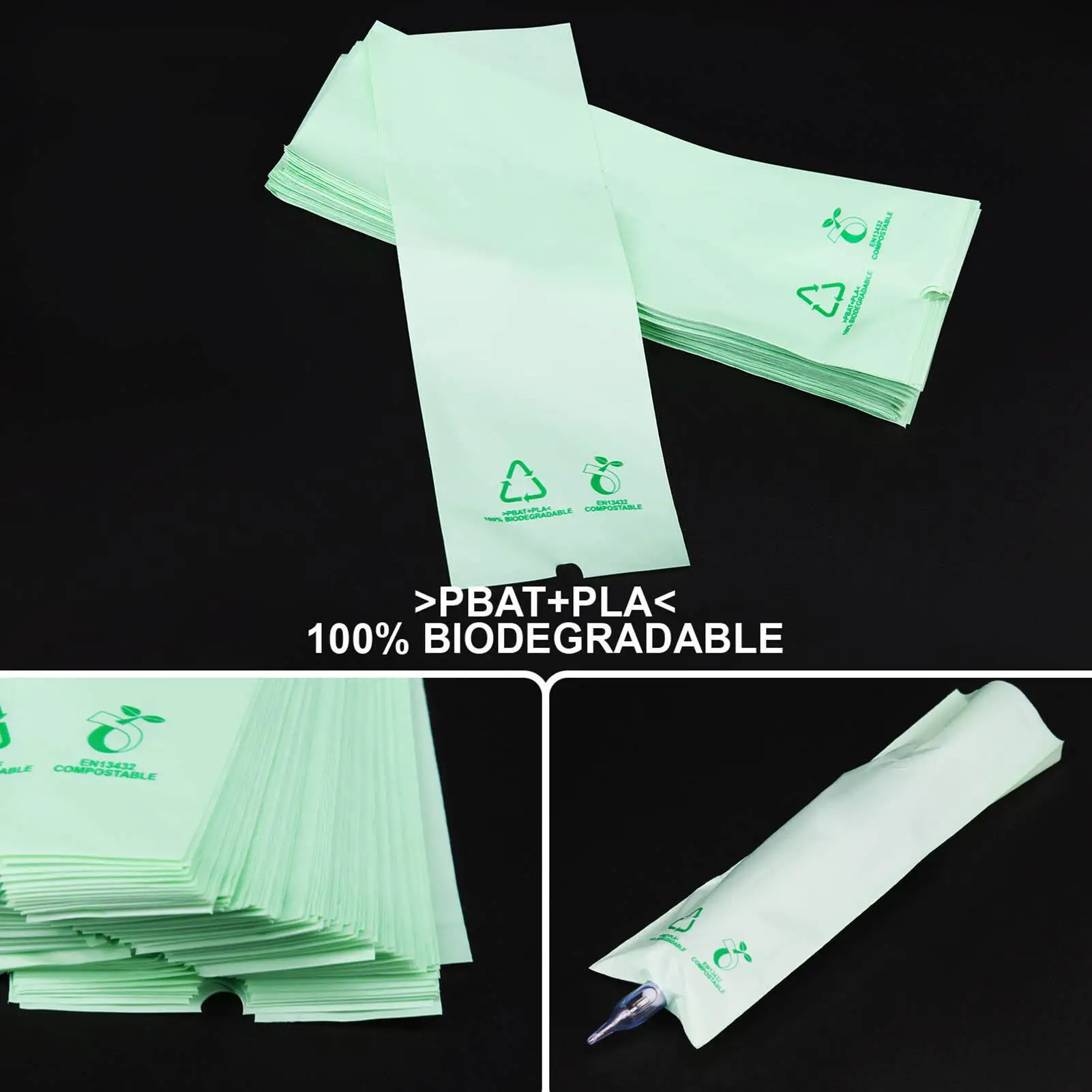 100 قطعة من أقلام ماكينة الوشم المقاومة للماء القابلة للتحلل يغطي أكياس واقية لمستلزمات الوشم المقاومة للغبار