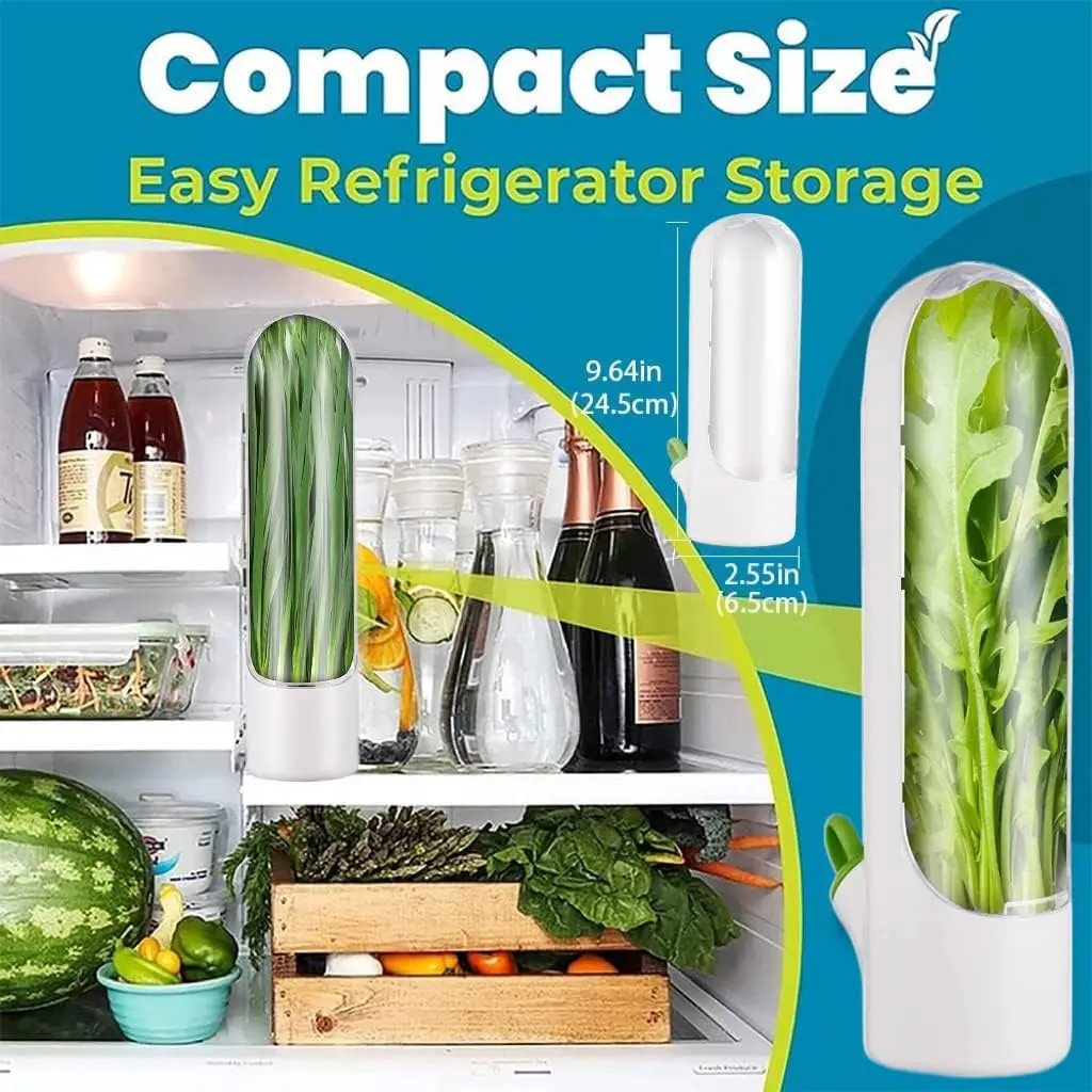 Herb Saver for Refrigerator,  Herb - Herb Saver Pod Containers, Herb   for Refrigerator,Herb  for Cilantro,Parsley, Asparagus, V