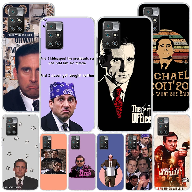 The Office Tv Show What She Said Phnoe Case for Xiaomi Redmi 12 12C 10 10A 10C 10X 9 9A 9C 9T 8 8A 7 7A 6 6A S2 K20 Pro K40 Uniq