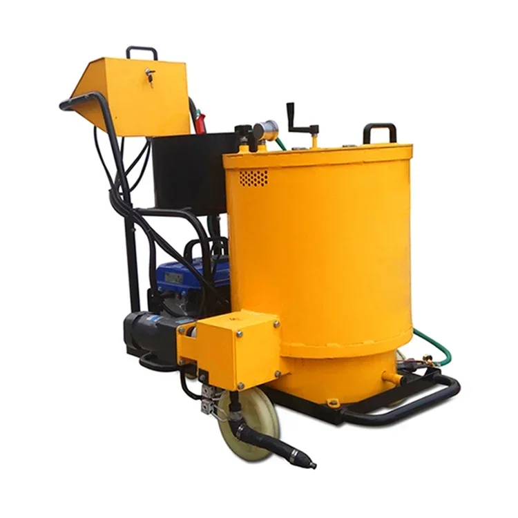 Asphalt Crack Sealing Equipment Hand Guide Crack Sealing Machine Crack Shrinkage Patching Kettle