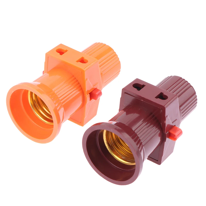 Household E27 Double Screw Multi-purpose Socket Switch Lamp Holder Plug Socket Lamp Base Lighting Accessories 110V-240V
