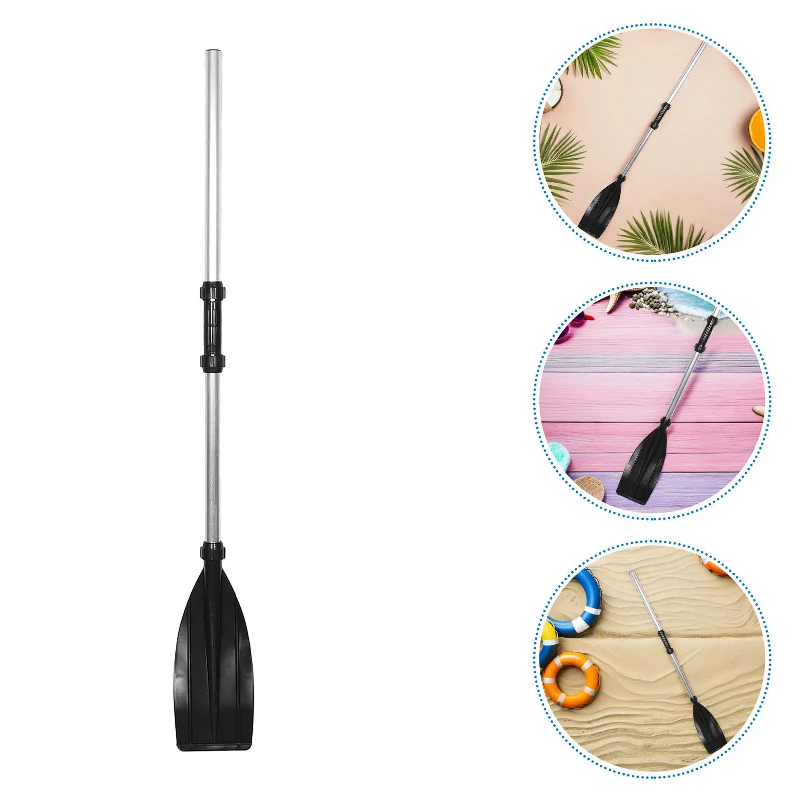 

Kayak Paddle Inflatable Boat Detachable Aluminum Alloy Handle Thick Plastic Blade Canoe Paddle Rafting Fishing Oar