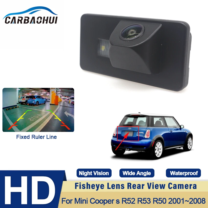 Rear View Reverse camera CCD Night Vision Backup Camera For Mini Cooper s R52 R53 R50 2001 2002 2003 2004 2005 2006 2007 2008