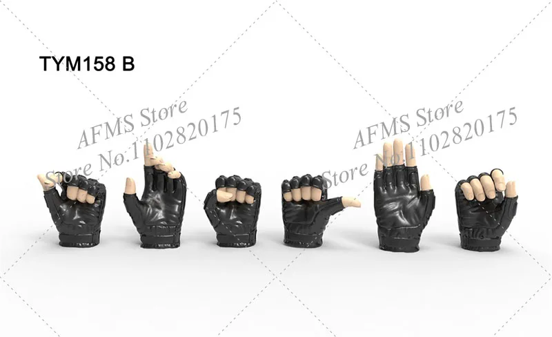 TYM158 1/6 مقياس تحصيل الشكل شكل اليد قفازات اليد نموذج ملحق صالح 12 بوصة أنثى الجندي عمل الشكل الجسم
