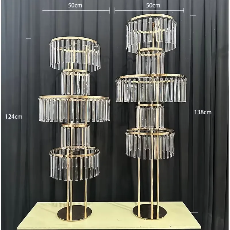 Gold Metal Flower Stand Wedding Decorations Table Centerpieces for Wedding and Event Decoration