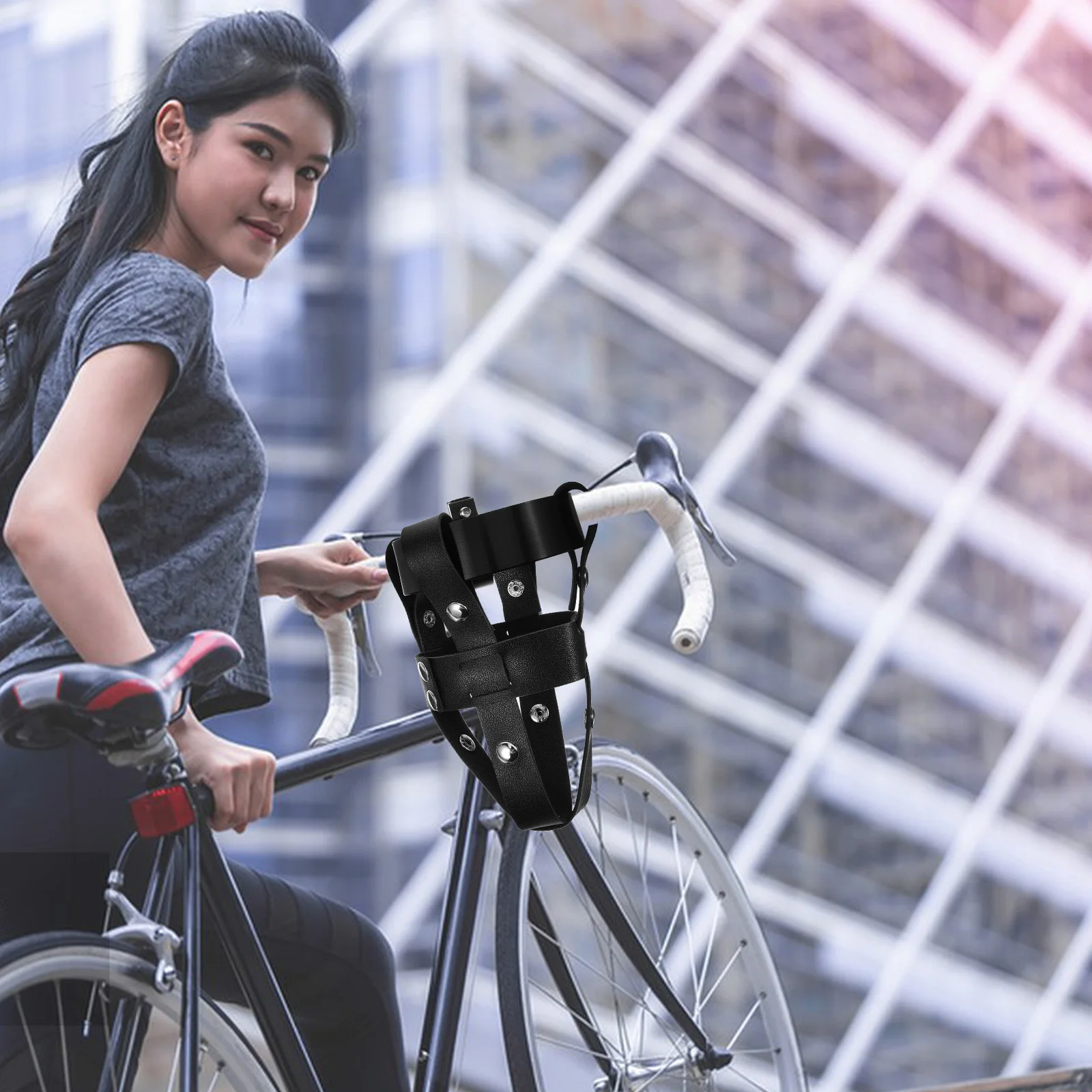 Bike Cup Holder Aluminum Alloy Durable Anti-Shake Outdoor Bike Handlebar Water Bottle Cage Cycling Drink Bottle Holder