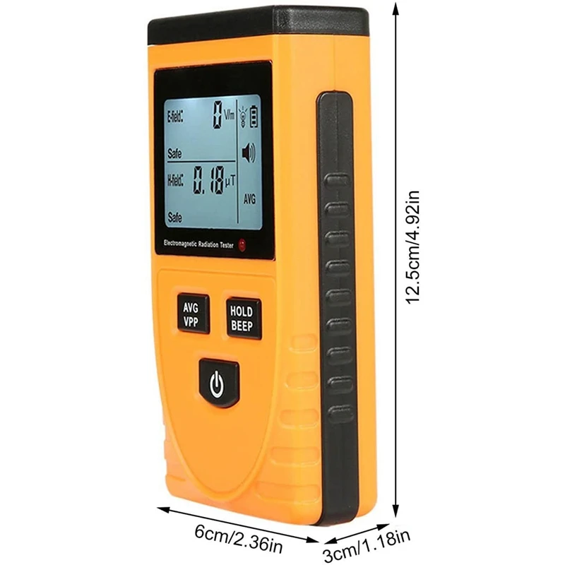 Socket Radiation Detection,Portable Dosimeter Counter With LCD Display, Radioactive Detector GM3120