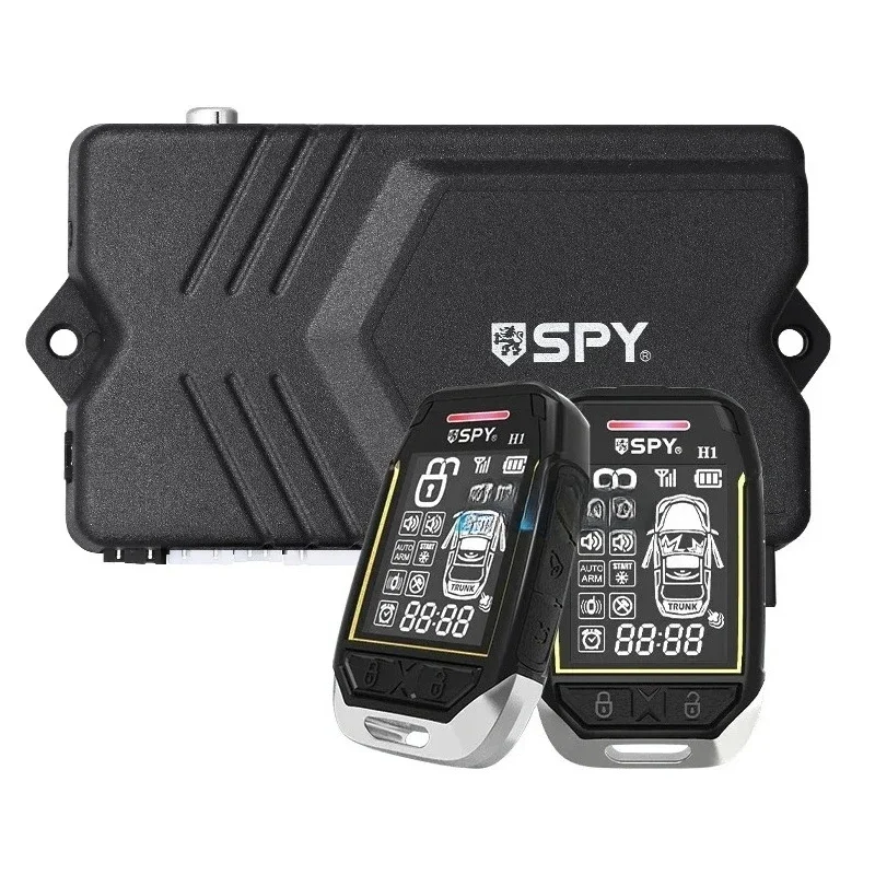 Spy Anti-Hijack Car Security Best Universal Smart Key Two-Way Car Alarm Anti-Theft System with Engine Automatic