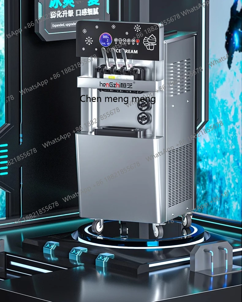 

Ice cream machine commercial vertical automatic desktop ice cream machine, ice cream machine cone machine