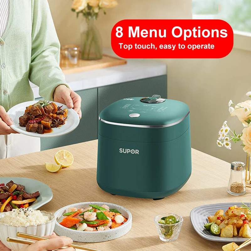 ซูเปอร์หม้อหุงข้าว2L หม้อหุงข้าวอเนกประสงค์แบบหน้าจอสัมผัสหม้อหุงหม้อหุงข้าวไฟฟ้าทำอาหารได้อย่างรวดเร็วแอร์ทาวเวอร์เครื่องใช้ไฟฟ้าในครัว