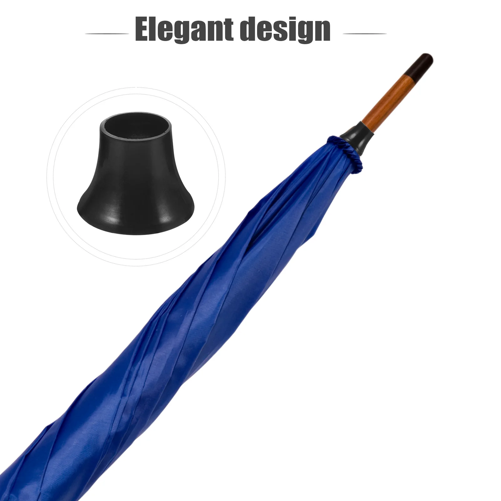 

2Pcs Umbrella Tip Protector Long Handle Plastic Replacement Caps Covers Accessories for Umbrella Cane Repair Tops