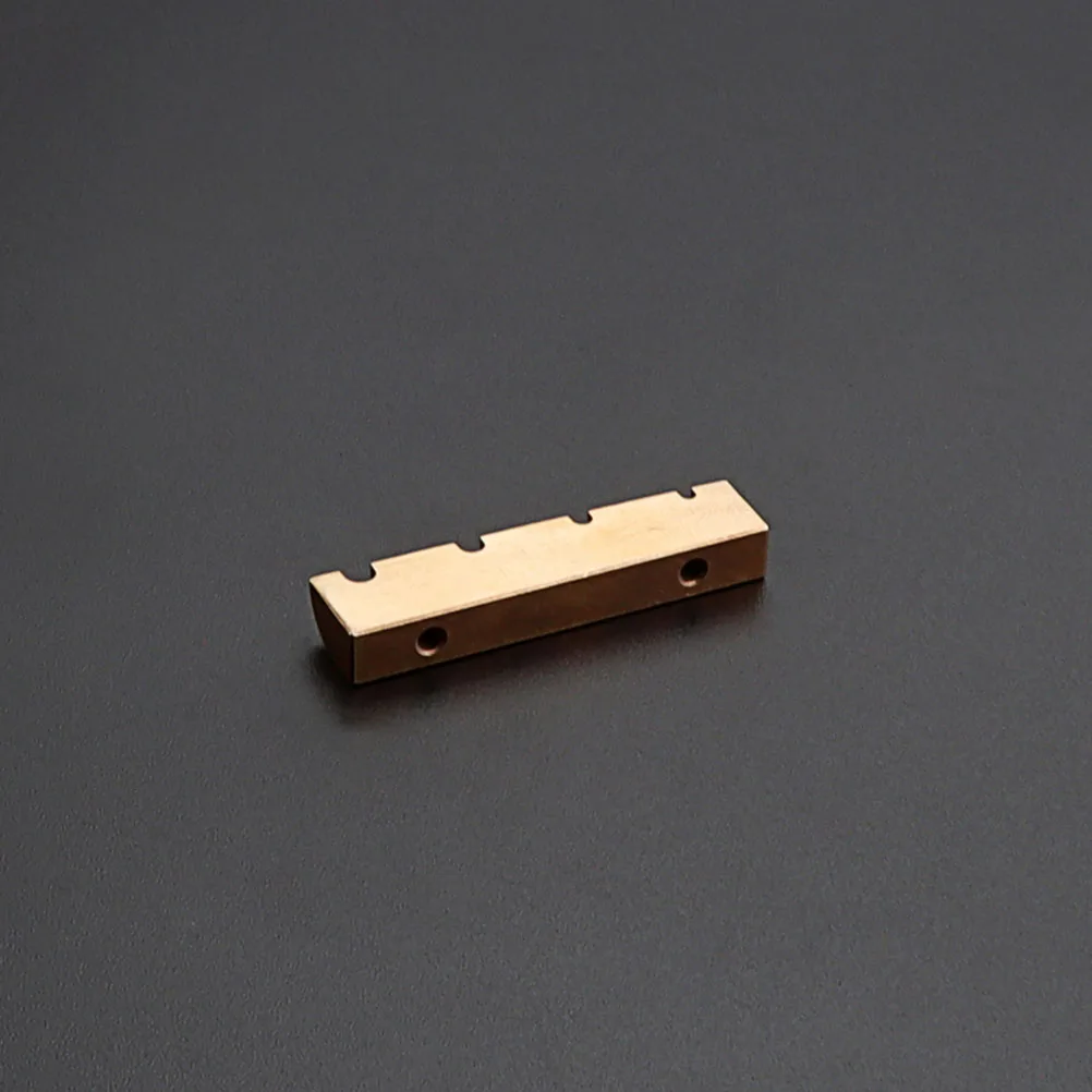 

Electric Guitar Pillow Stringed Instrument Supplies Bridge Saddles Ukulele Nut Adjustable Premium Brass Decrease Noise Better