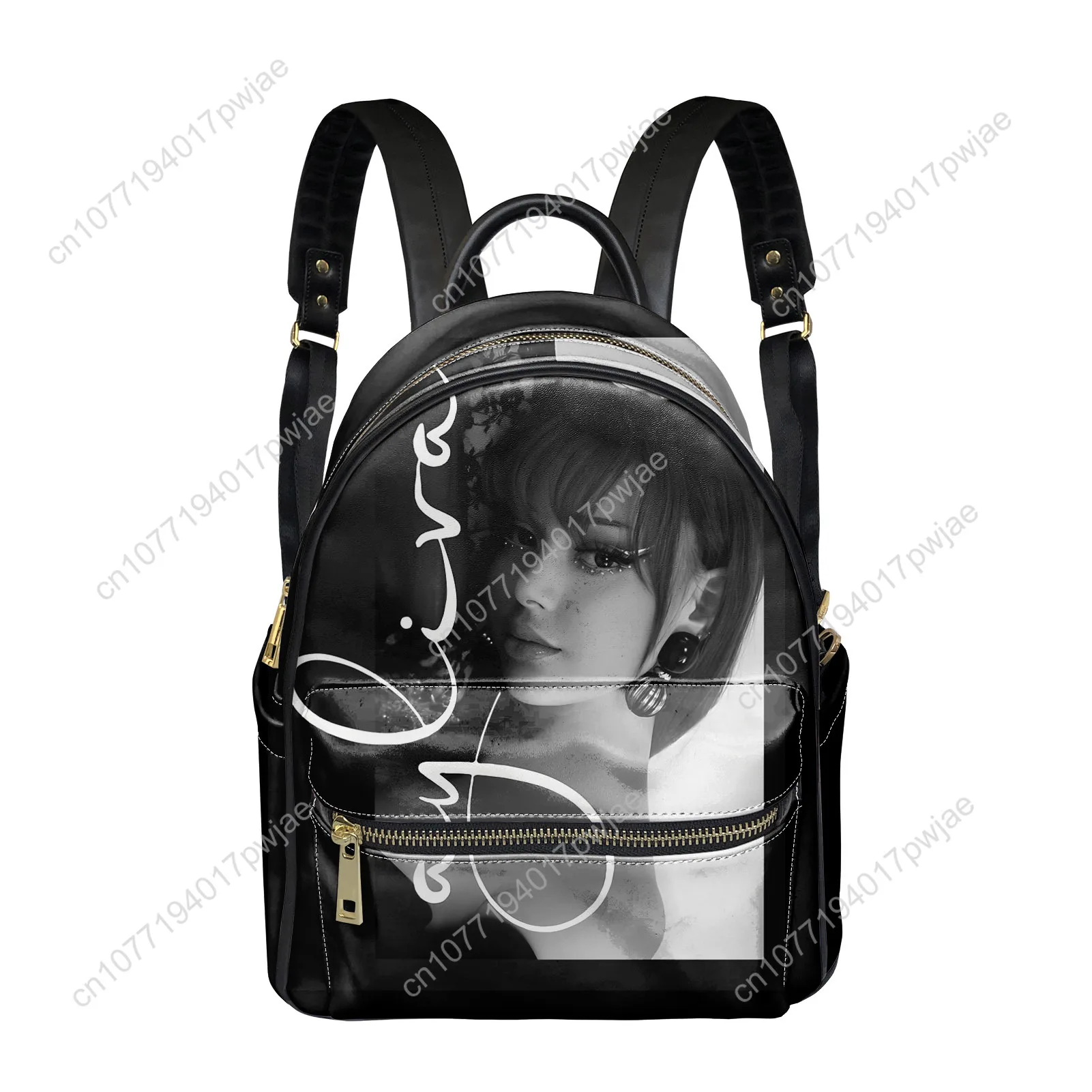 Ayliva Schwarzes Herz Wunder Backpack Womens Men Personalized Double Shoulder Bag Business Travel Bookbag Rucksack Gift Daypack