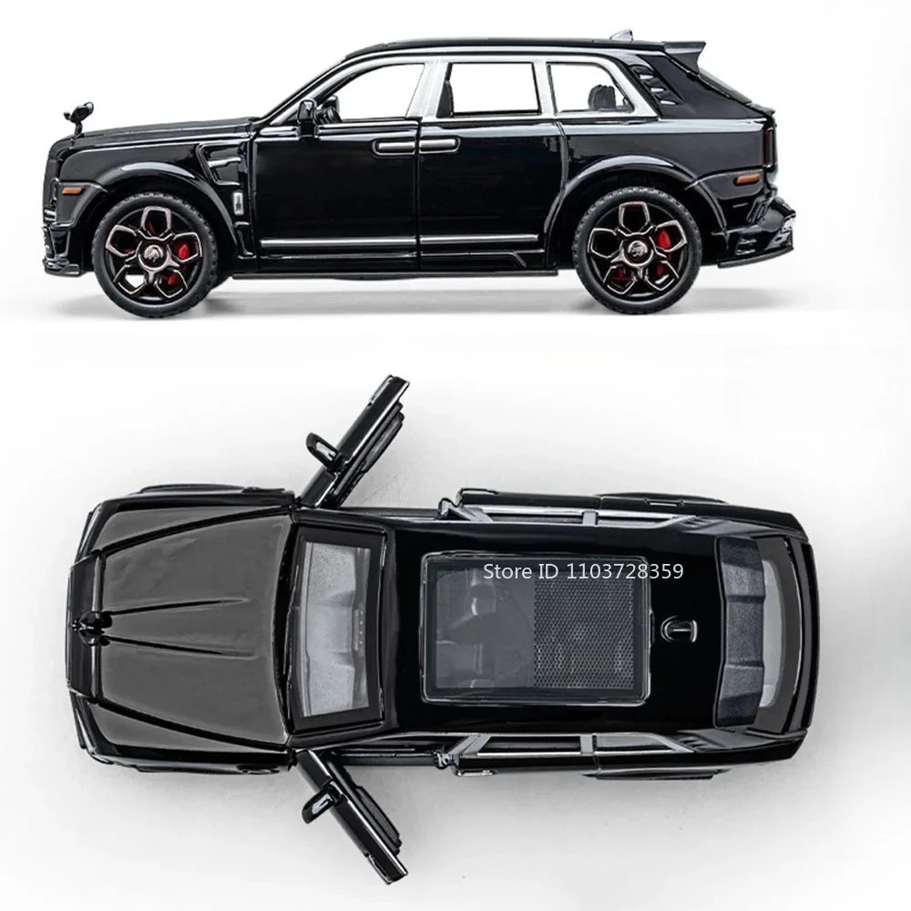 Schaal 1:36 Rolls-royce Cullinan M3 Model Speelgoedauto's Legering Diecast Geluid Licht Deuren Geopend Pull Back Mini Voertuig Ornament Modellen