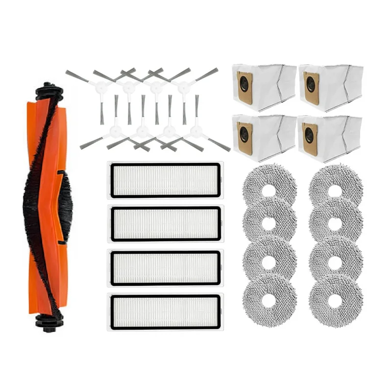 

B82B-For Xiaomi Mijia Omni 2 C102CN Robot Vacuum Main Side Brush Hepa Filter Mop Dust Bag Spare Parts
