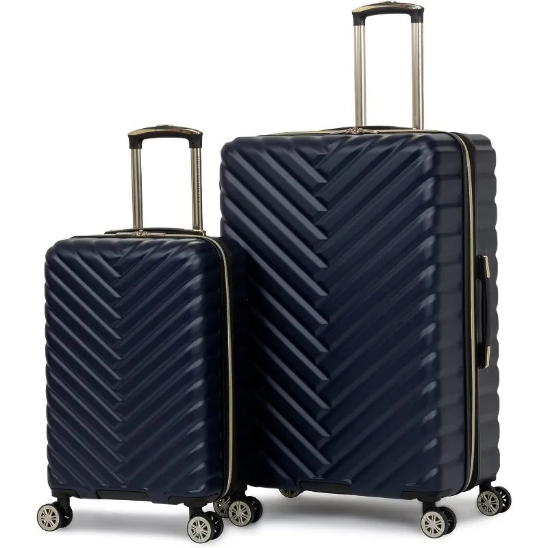 Imagem -04 - Quadrado Expansível Spinner Bagagem Leve Hardside Chevron 2-piece Grupo 20 28