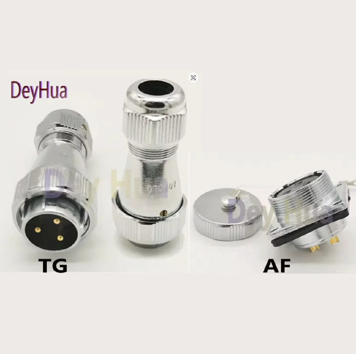 AOPULO Connector AF24K3Z 24J3TG 24J2 3 4 5 6 8 10 12 19Pin  Industrial plug TG metal nut fixed cable plug (24 type) IP66