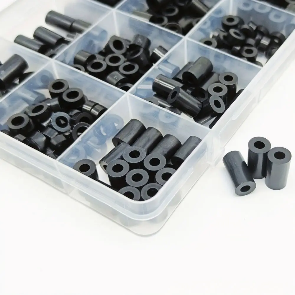 Insulated Nylon Spacer Standoff Set Black M3 Support Pillar Column Circuit Board Hardware Fastener Assembly Components