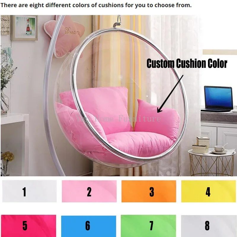 Hanging ball space chair rocking chair indoor hanging basket swing outside home stay transparent bubble