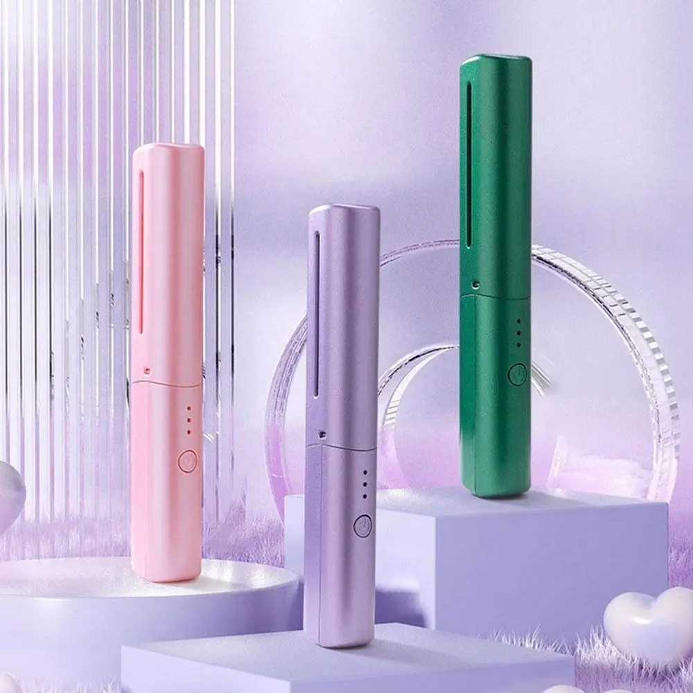Portable 2 In 1 Lazy Wireless Hair Hot Comb USB Styling Hair Straightener Rechargeable Electric Fast Heating Comb Women
