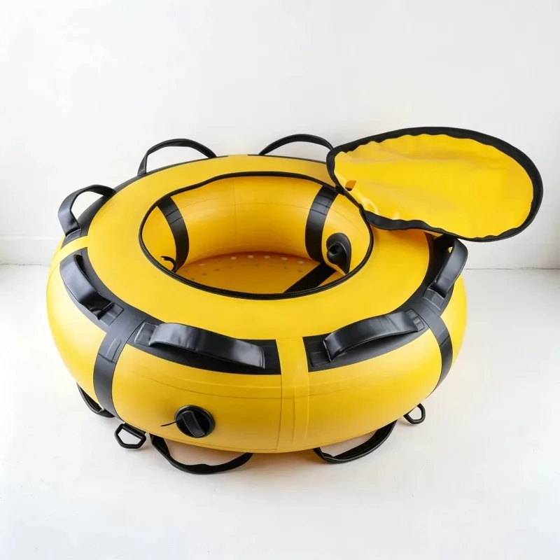 Open Water Swimming Buoy PVC Ring Pool Safety Lifebuoy, Inflatable Beach Lifebuoy,