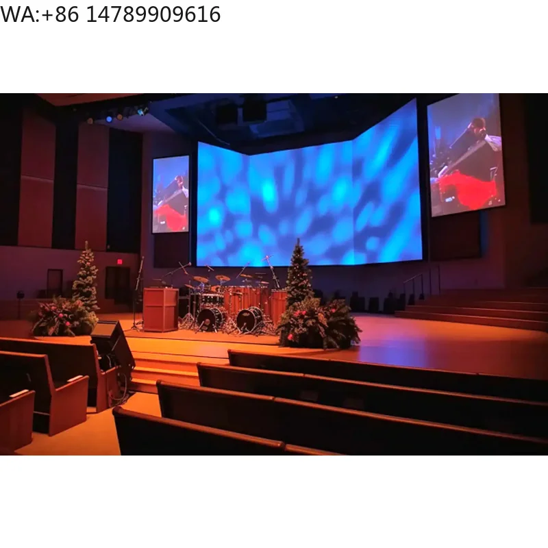 High Resolution Church Stage Backdrop LED Screen Video Wall Panel for Church