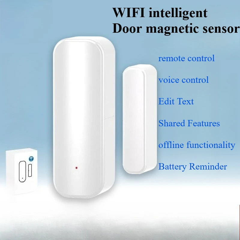 

‌Zigbee Door Magnetic Alarm - Tuya Compatible, Wireless Security Sensor for Home Automation, Weatherproof Design‌