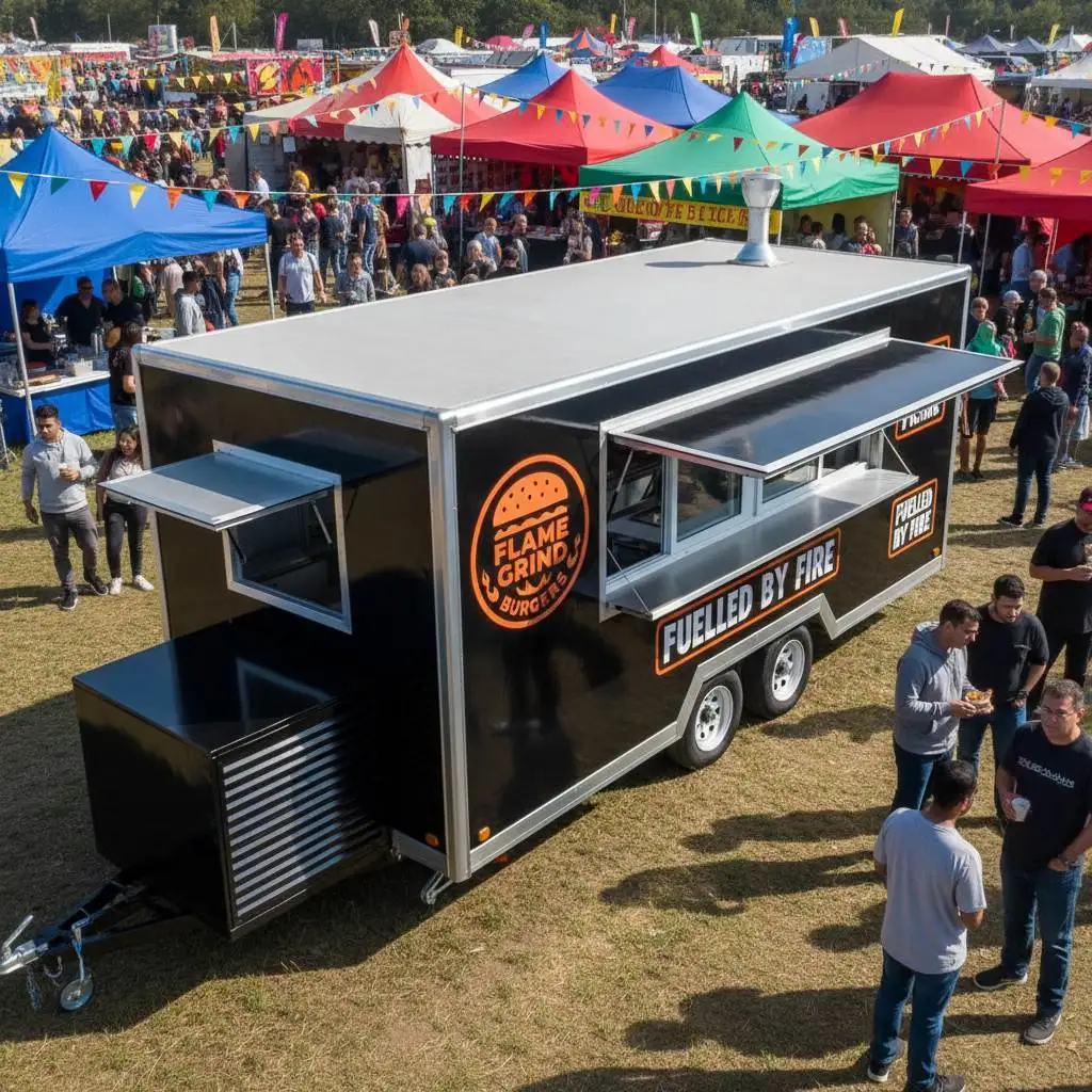 Hot Sale Food Cart Business Mobile Coffee Pizza Deep Fryer Used Food Trailer Hot Dog Cart For Sale