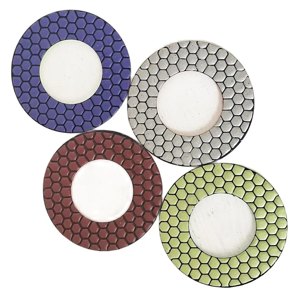 1Set 7Pcs 130mm Diamond Dry Polishing Pad For Grinding Granite Stone Concrete Marble Grinding Disc Abrasive Tools