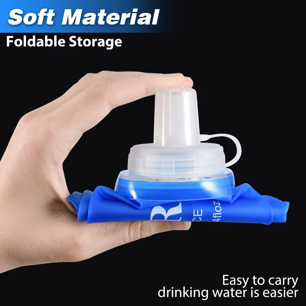 NEWBOLER 300/500/700ML Water Bottle TPU Folding Soft Bottle Outdoor Sport Water Bag Collapsible Water Bottle Running Camping image 6
