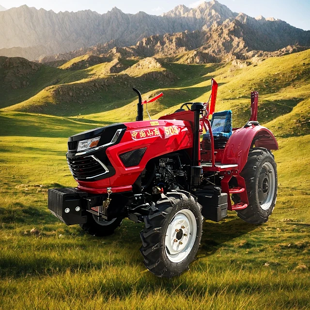 Super Powered 4WD Farm Tractor High-Horsepower Automatic Wheel Tractor with Special Engine Core Component