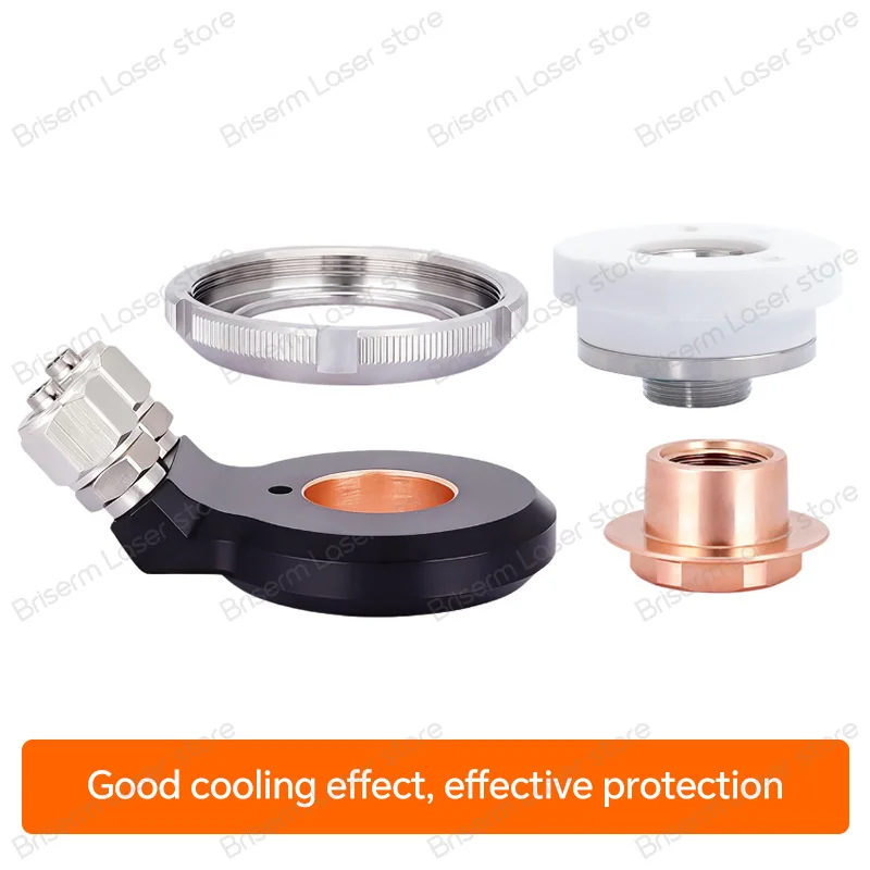 BOCI Water-cooled Ceramic Body Nozzle Cooling Assembly Water Cooling Lock Ring for BLT663H Laser Cutting Head