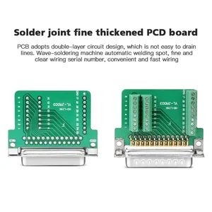 25ピンD-SUB男性/女性DB25コネクタブレイクアウトコネクタはんだ自由信号シリアルポートプラグボードDB25端子アダプター 10ベストセールス25ピンコネクタ-6