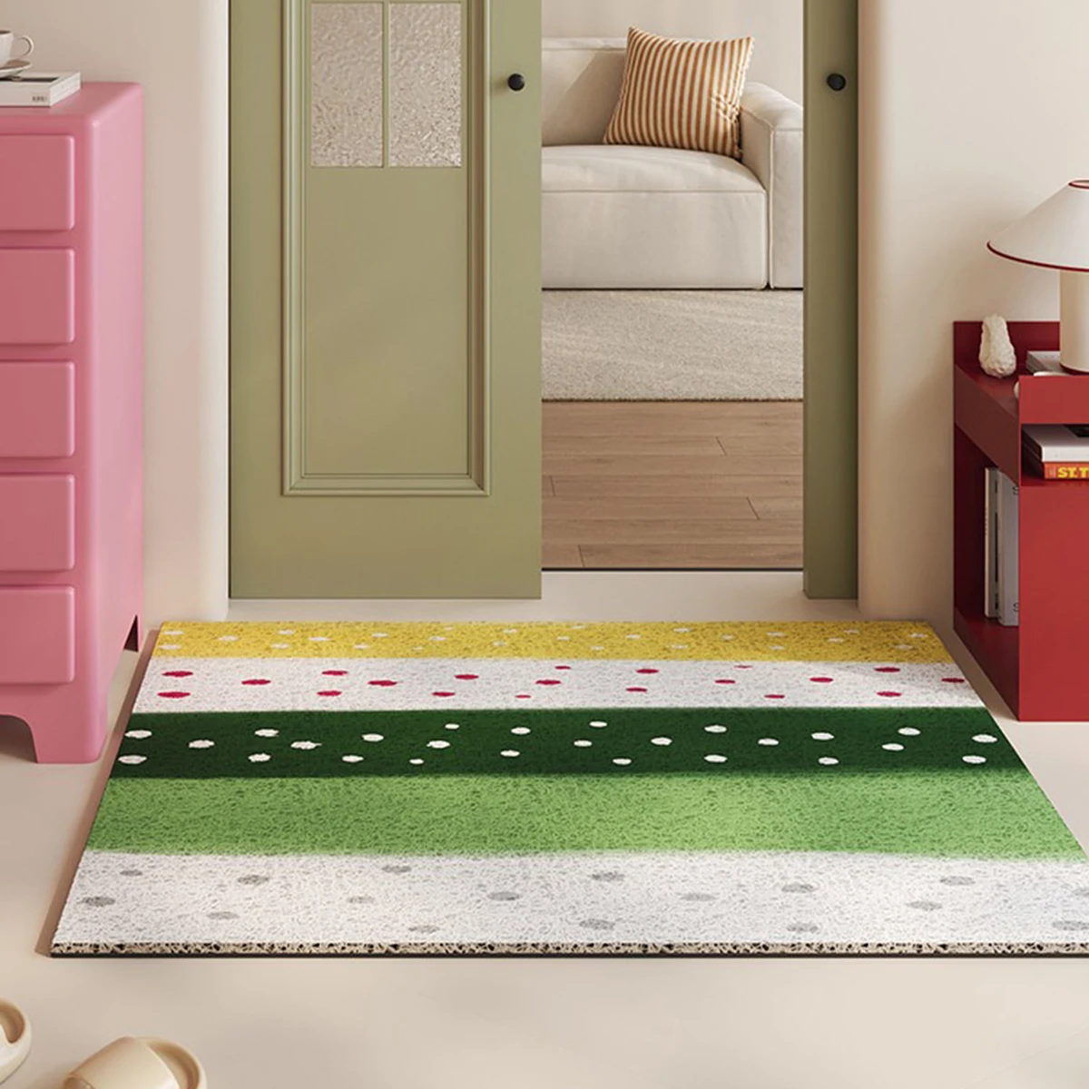 

Entryway Doormat Colorful Creative Design Carpet Home Decoration Rug Non-slip Washable Entrance Door Mat Tapete Entrada De Casa