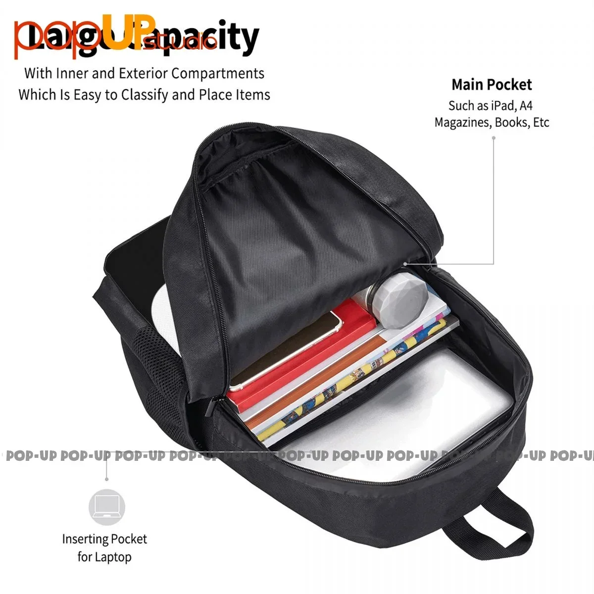 Kfor Veteran Kosovo Jugoslawien Auslandseinsatz Einsatz Bundeswehr Backpack Large Capacity School Outdoor Running