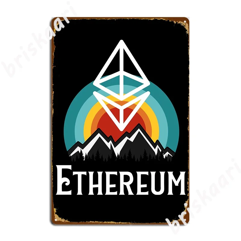 Ethereum Products Poster Metal Plaque Wall Decor Garage Club Cinema Living Room Vintage Tin Sign Poster