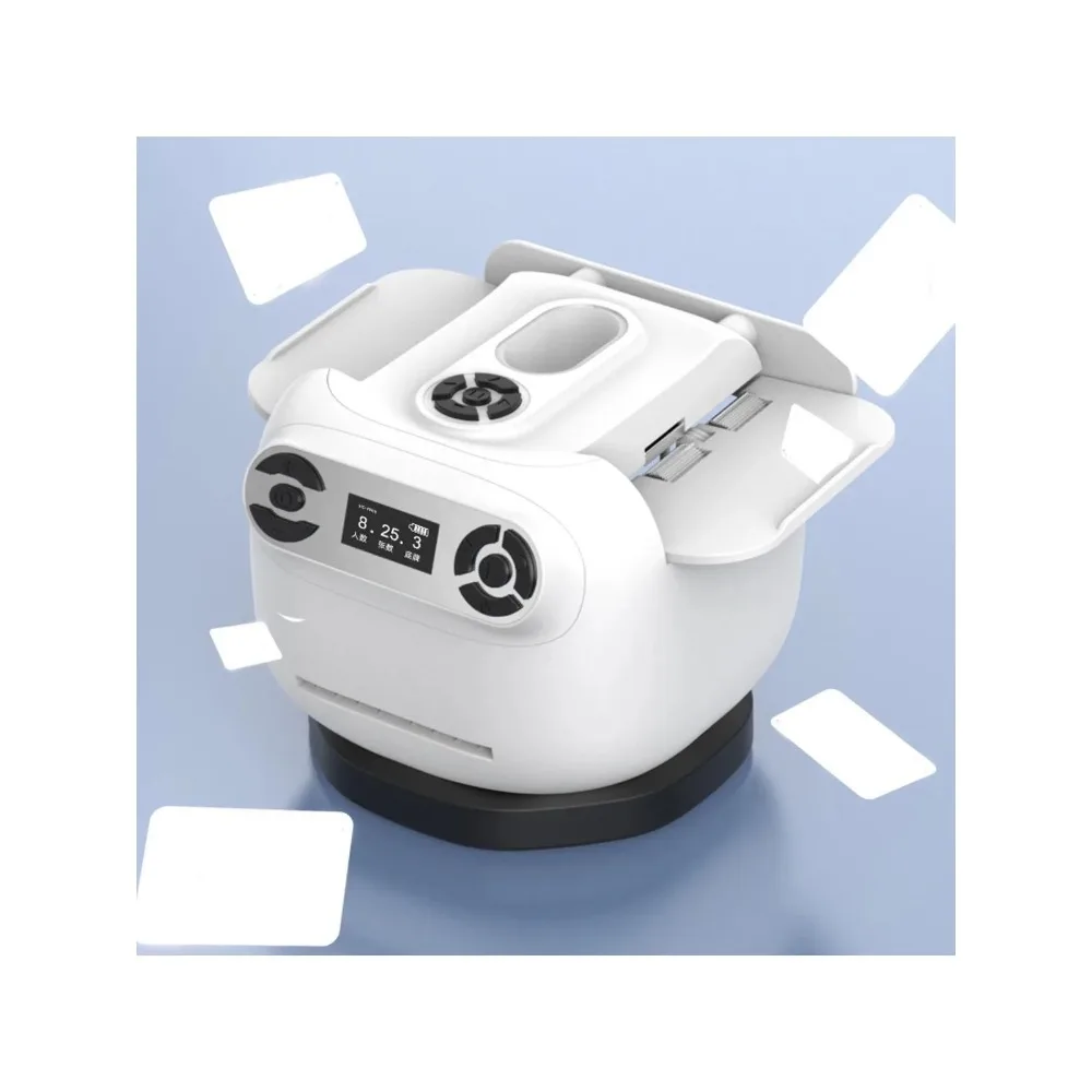 Processador de embaralhador de cartas automático, batedeira de cartas de jogo operada por bateria recarregável